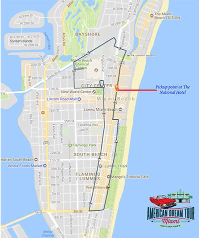 American Dream Tour Miami - Classic Car Tours – City Tour